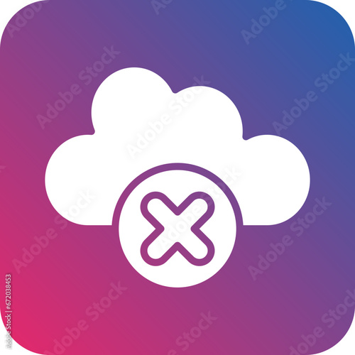 Vector Design Cloud Inaccessible Icon Style