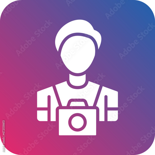 Vector Design Cameraman Icon Style