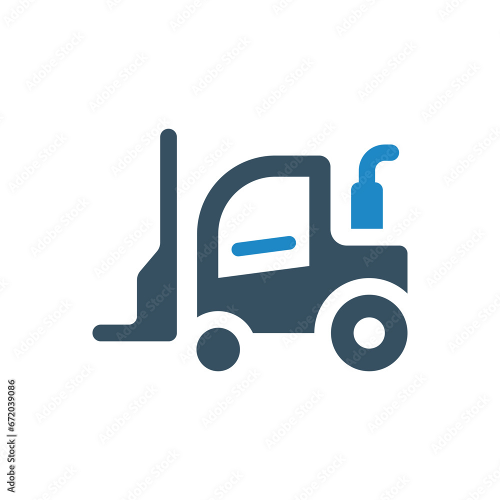 forklift icon vector illustration