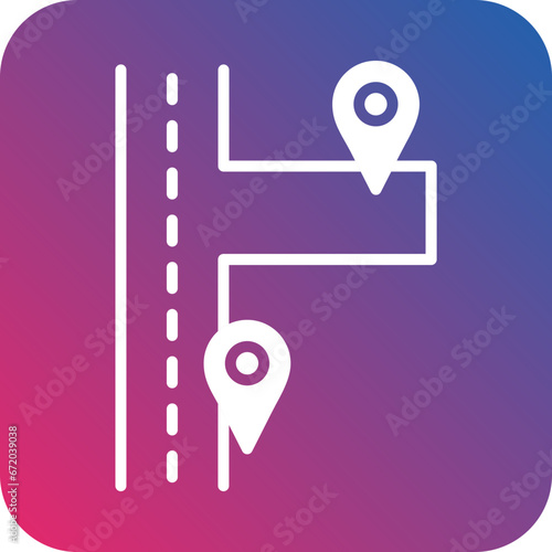 Vector Design Nearby Destinations Icon Style