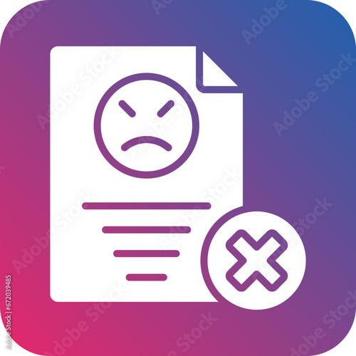 Vector Design Complaint Icon Style
