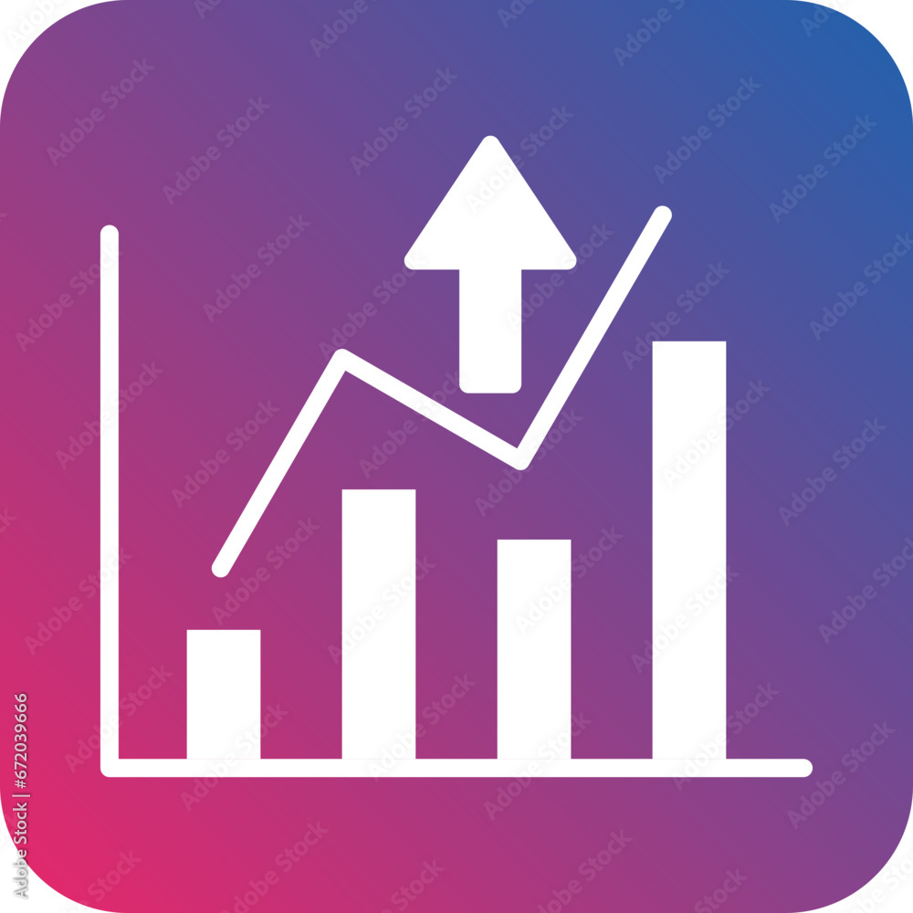 Vector Design Growth Diagram Icon Style Vector Design Growth Diagram Icon Style