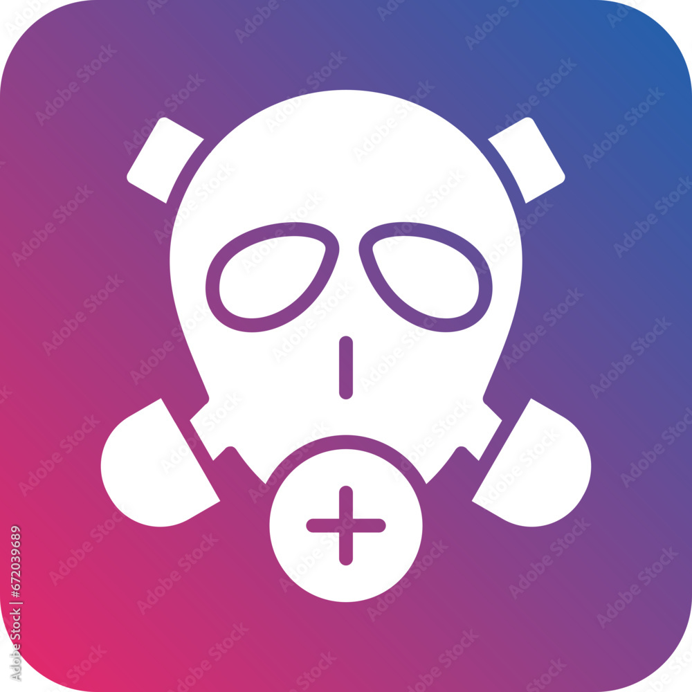 Obraz premium Vector Design Gas Mask Icon Style