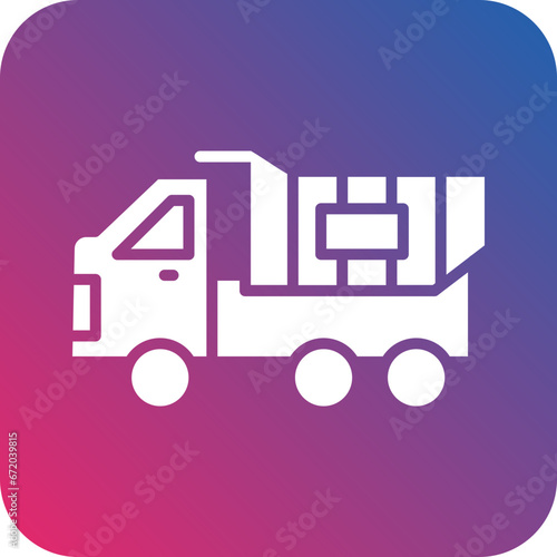 Vector Design Dump Truck Icon Style