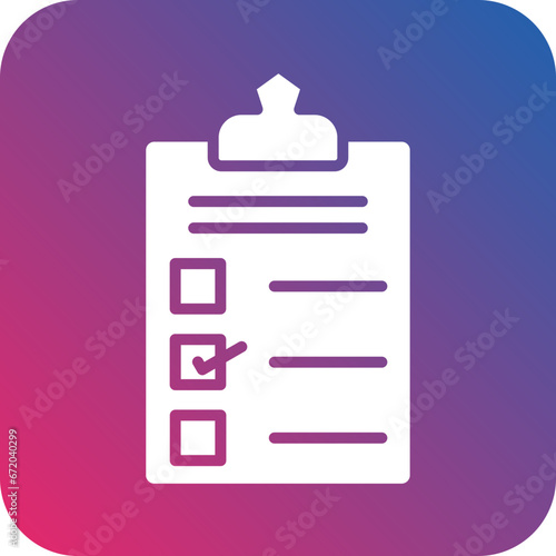 Vector Design Checklist Icon Style