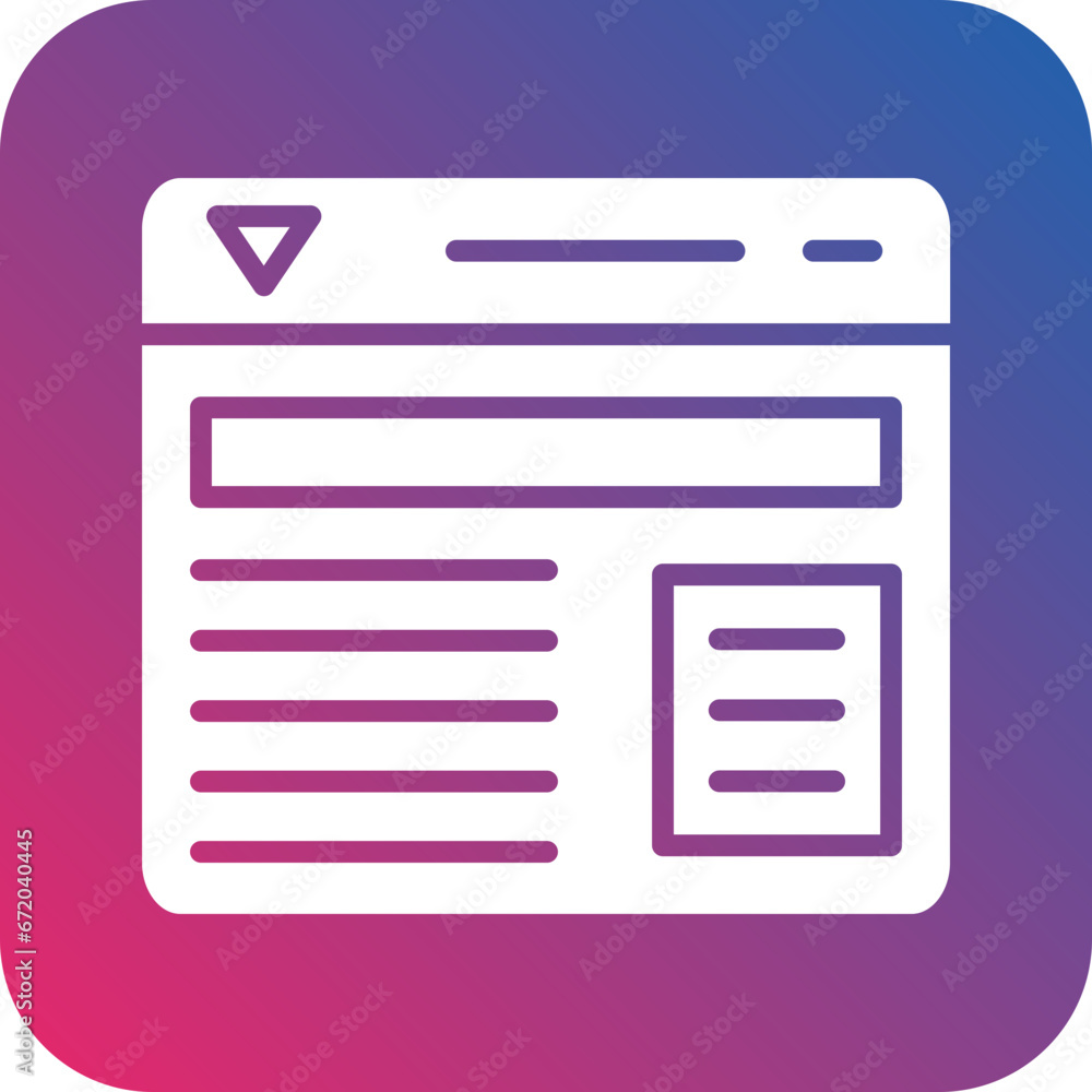 Vector Design Website Layout Icon Style Vector Design Website Layout Icon Style