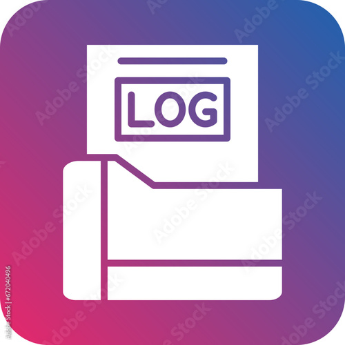 Vector Design Logs Icon Style