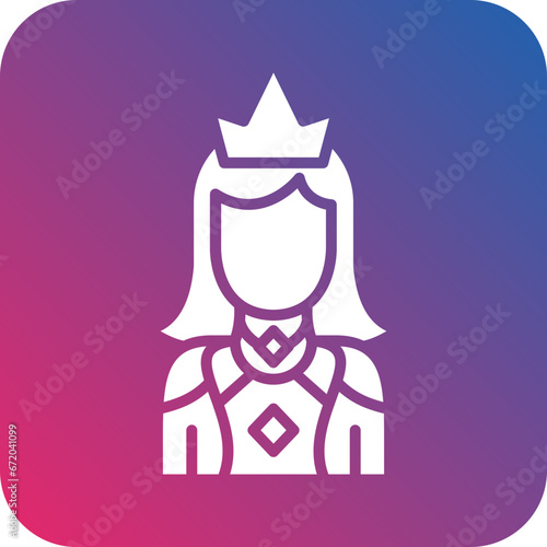 Vector Design Princess Icon Style