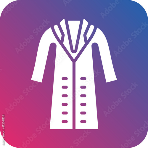 Vector Design Long Coat Icon Style