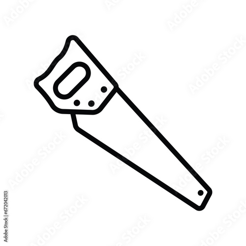 hand saw icon vector design template simple and clean