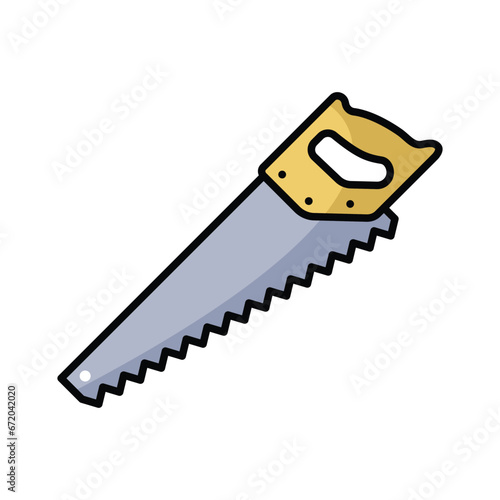 hand saw icon vector design template simple and clean