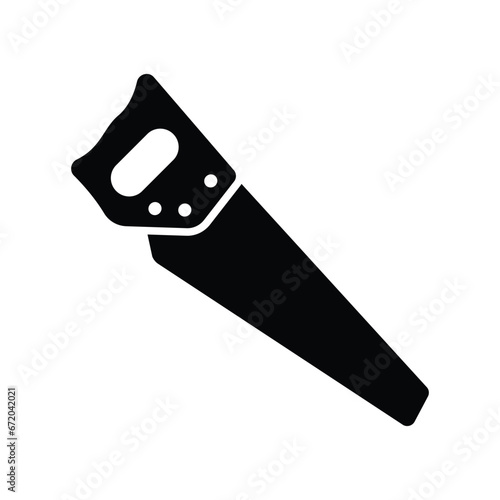 hand saw icon vector design template simple and clean