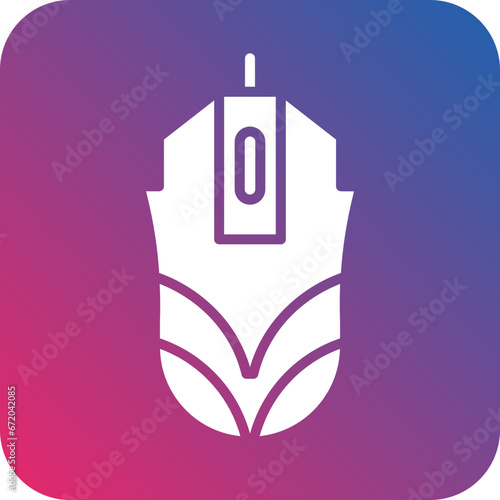 Vector Design Gaming Mouse Icon Style