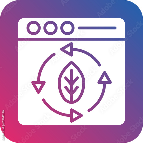Vector Design Continuous Updating Icon Style