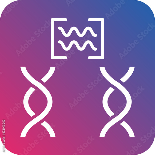 Vector Design Genetic Comparation Icon Style