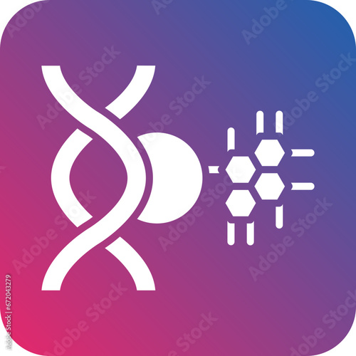 Vector Design Genetic Modification Icon Style