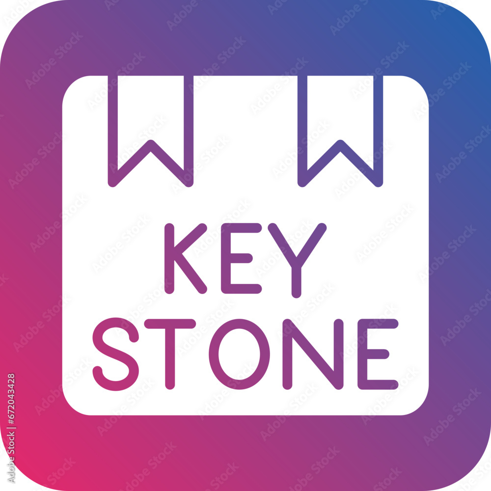 Vector Design Keystone Product Icon Style Vector Design Keystone Product Icon Style