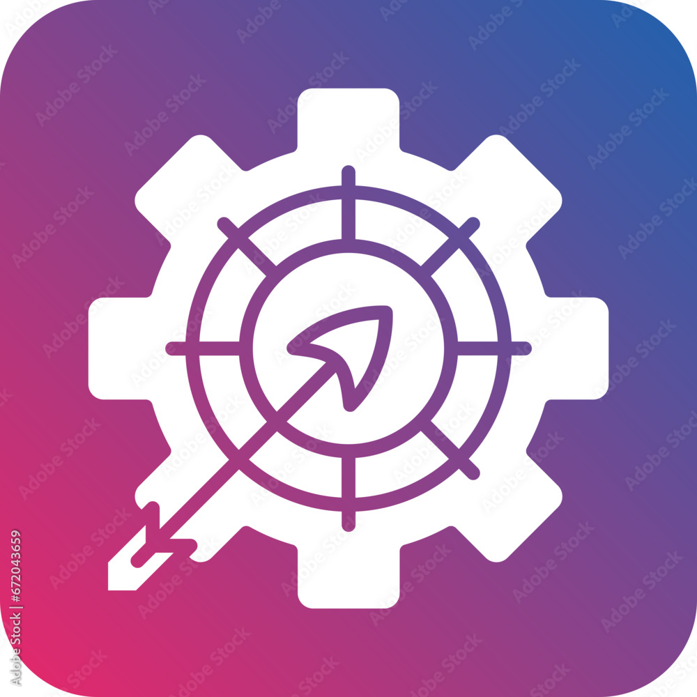 Vector Design Goals Management Icon Style Vector Design Goals Management Icon Style