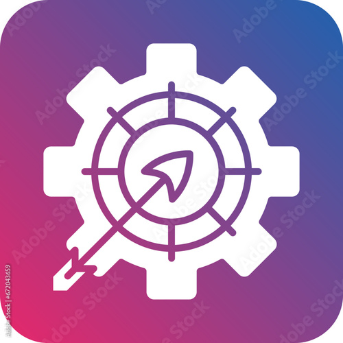 Vector Design Goals Management Icon Style