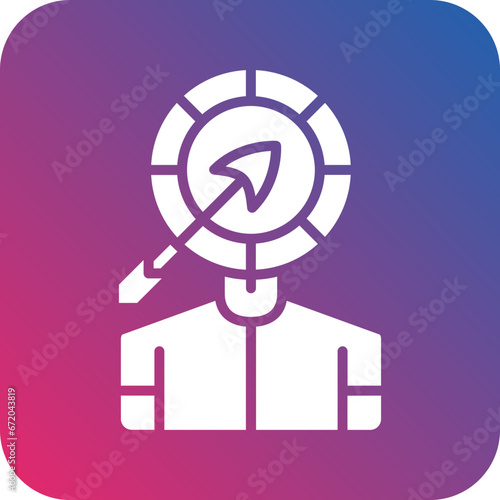 Vector Design Head Hunting Icon Style