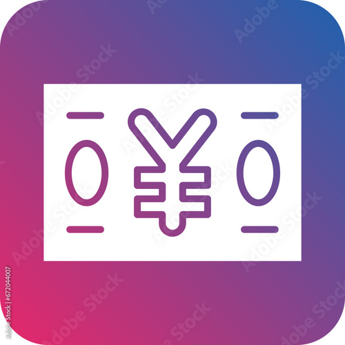 Vector Design Japanese Yen Icon Style