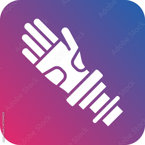 Vector Design Bionic Arm Icon Style