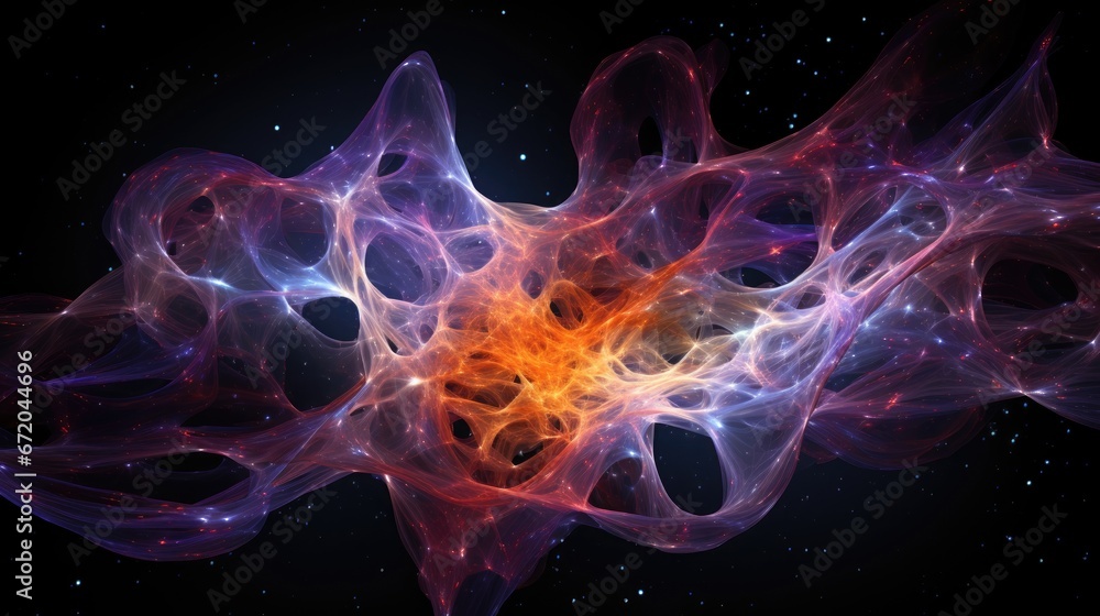fireworks in the night, neutron star exploding with a vibrant colors fireworks in the night, neutron star exploding with a vibrant colors