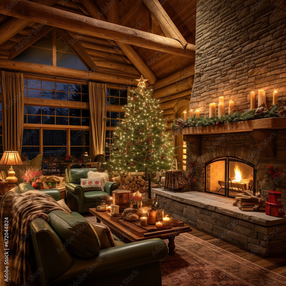 Fototapeta premium Christmas Tree Radiant Oasis 