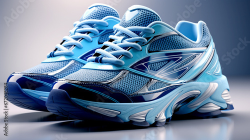 Blue Sports Shoe