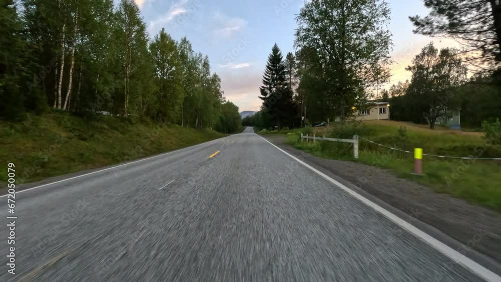 Hyperlapse Drive With Mountain Landscape Hyperlapse Drive With Mountain Landscape