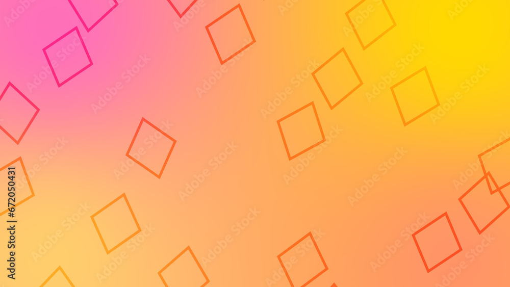 CG image of yellow and magenta background including rhombus shaped object