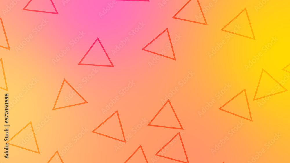 CG image of yellow and magenta background including triangle shaped object CG image of yellow and magenta background including triangle shaped object