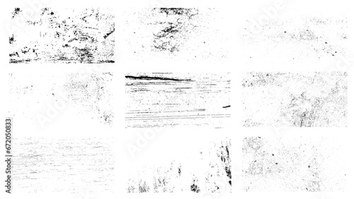 Collection of nine grunge wall. grunge textures set. background. vector illustration.