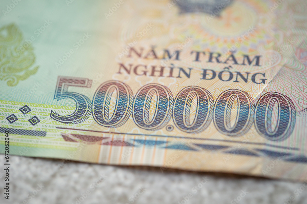 Obraz premium Old Vietnamese Dong, Vietnamese currency