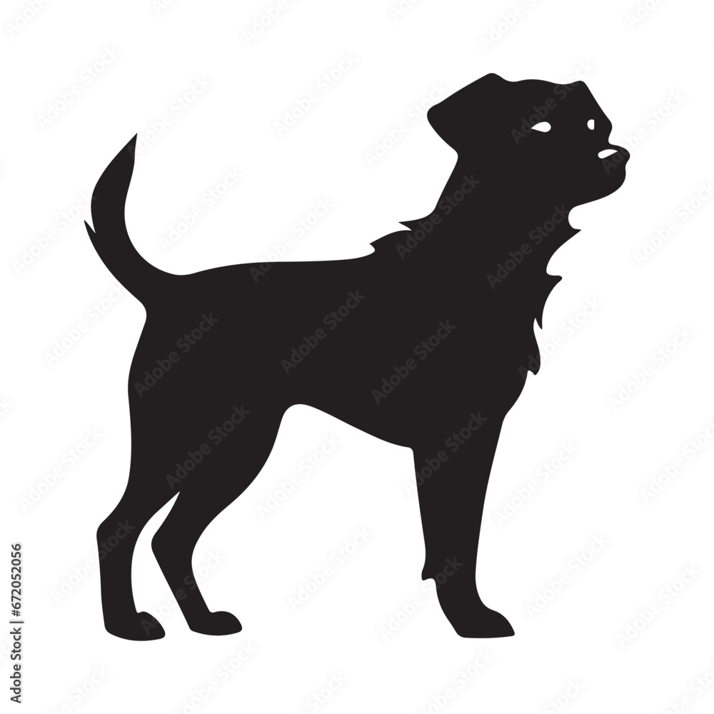 Buddy dog black Silhouette
