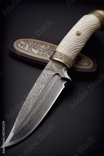 hunting knife generated by ai