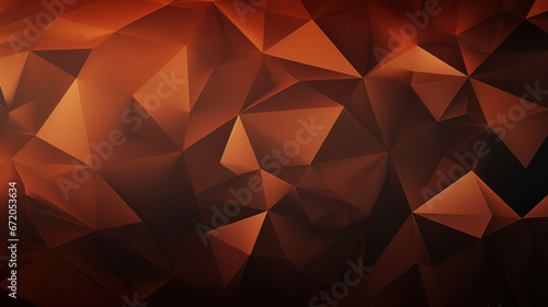 Low Poly Copper Triangle Mosaic