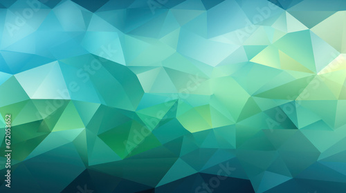 Low Poly Triangle Mosaic Oceanic Blues