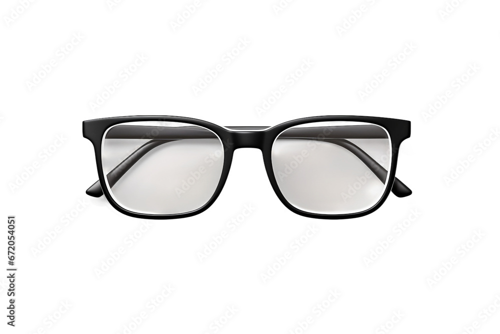 Blank Eyeglasses Frame Mockup on transparent background. - obrazy, fototapety, plakaty 