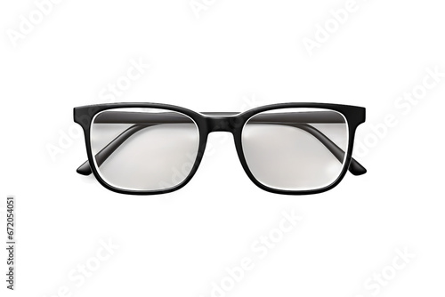 Blank Eyeglasses Frame Mockup on transparent background.