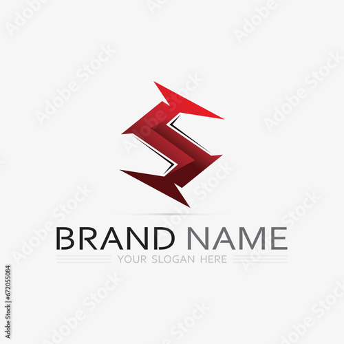 Business corporate S letter logo