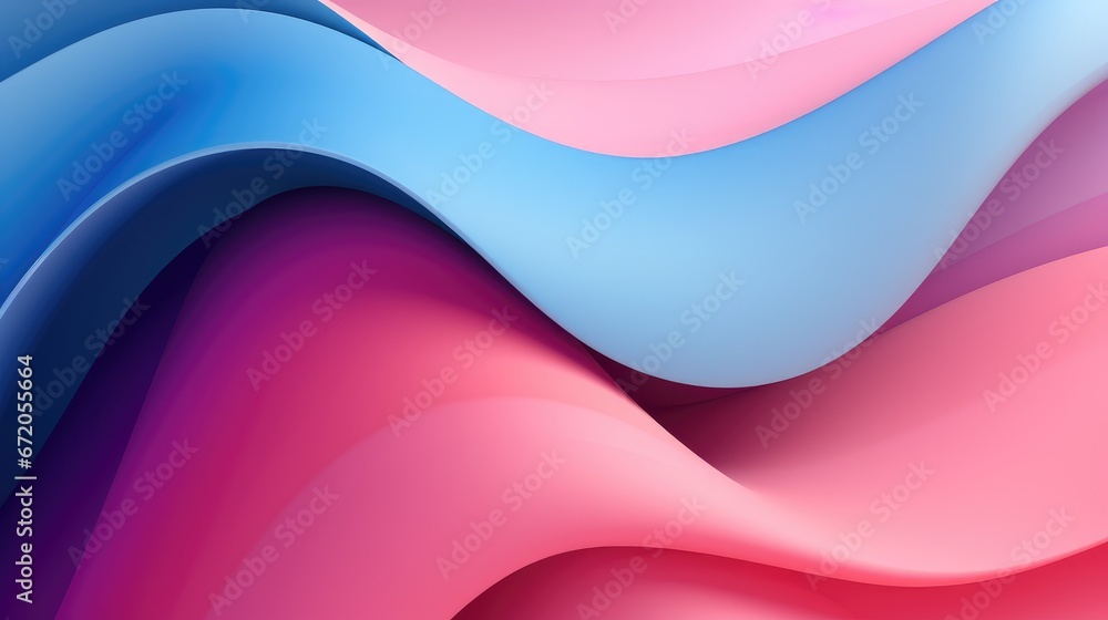 Blue, Pink and Purple Undulating Layers. Elegant Abstract 3D Background. Blue, Pink and Purple Undulating Layers. Elegant Abstract 3D Background.