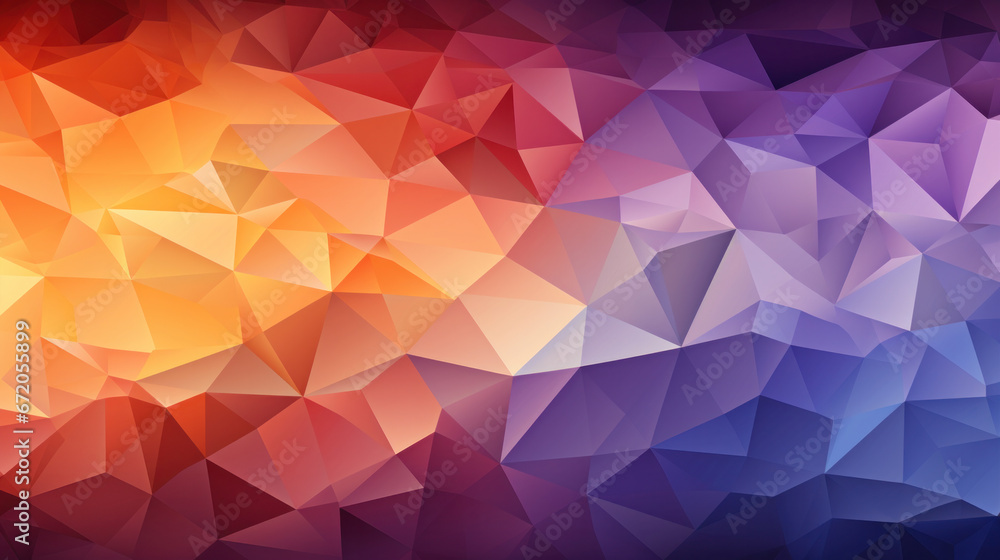 Low Poly Triangle Mosaic in Harmonious Purple Low Poly Triangle Mosaic in Harmonious Purple