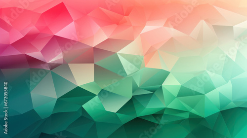 Low Poly Triangle Mosaic in Playful Pink
