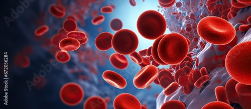 Microscopic images of red blood cells activated platelets and white blood cells are showcased in the photographs as a result of leukemia photo