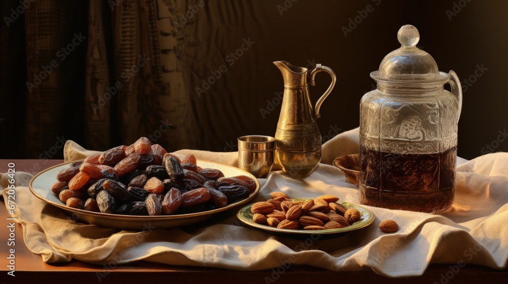 Dried dates and Arabic tea are a prominent feature of the hospitality to be expected in Arabia