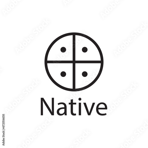 Nativei religious symbol icon vector