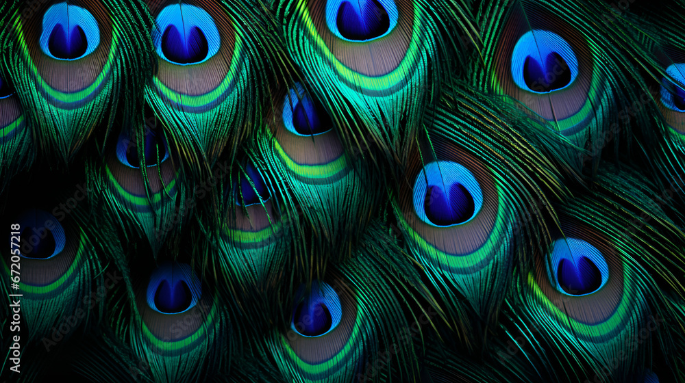 Obraz premium peacock, feather, texture, art,