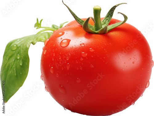 Tomato isolated over transparent background. © Mladen