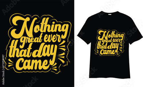 Typography t shirt design 
